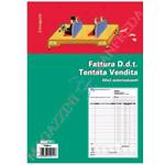 DOCUMENTO DI TRASPORTO -FATTURA TENTATA VENDITA 50 FOGLI AUTORICALCANTI DOPPIA COPIA F.TO A4